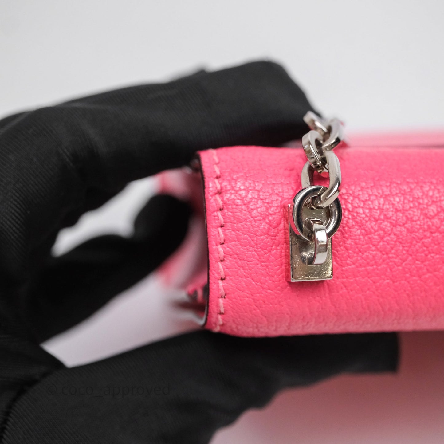 Hermès Mini Verrou Chaine Bag Rose Lipstick U5 Chevre Mysore Palladium Hardware