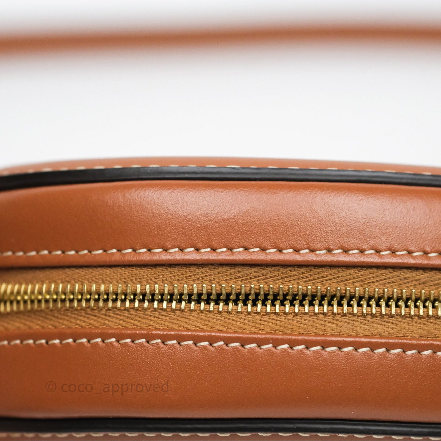 Celine Mini Oval Bag Cuir Triomphe Tan Calfskin