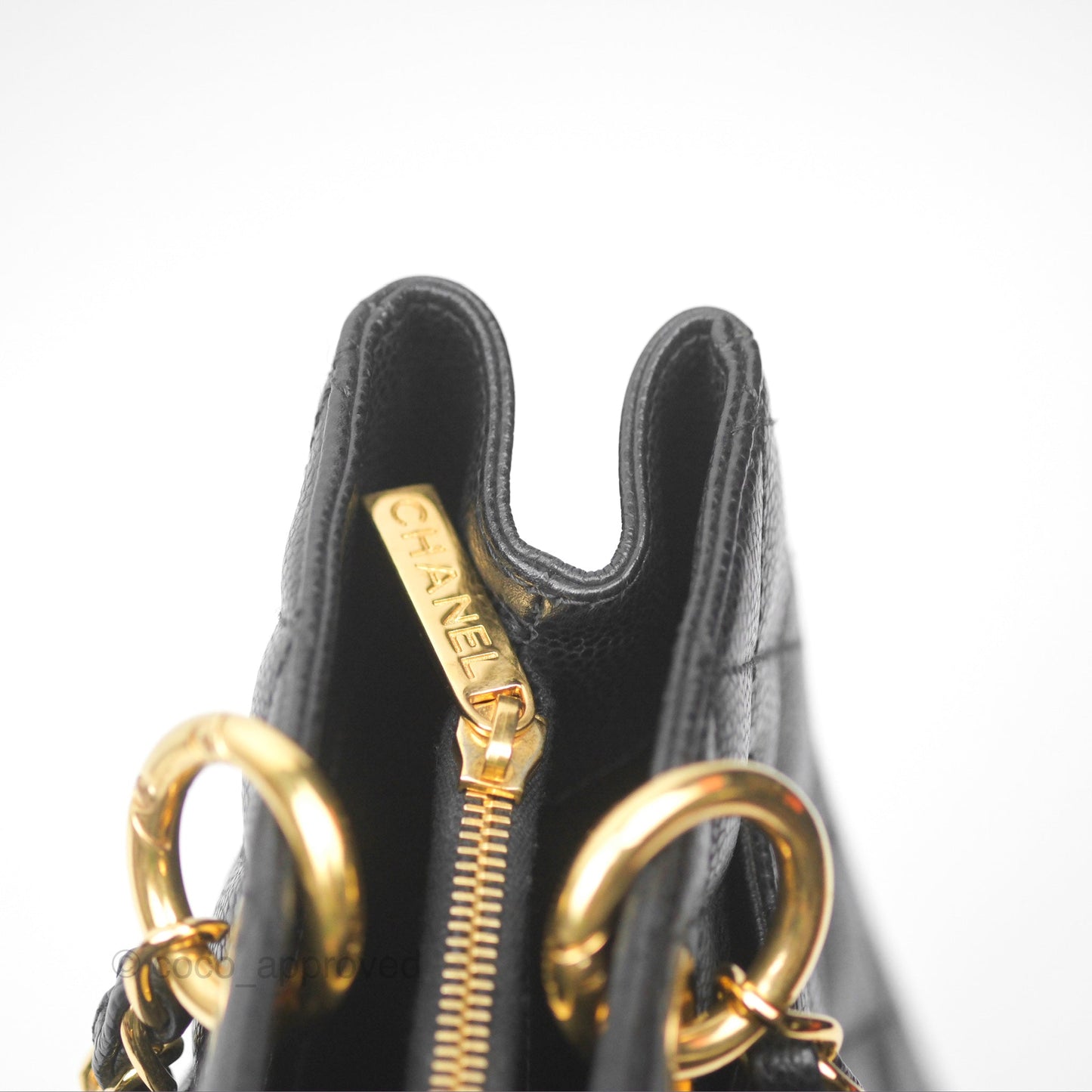Chanel GST Black Caviar Gold Hardware