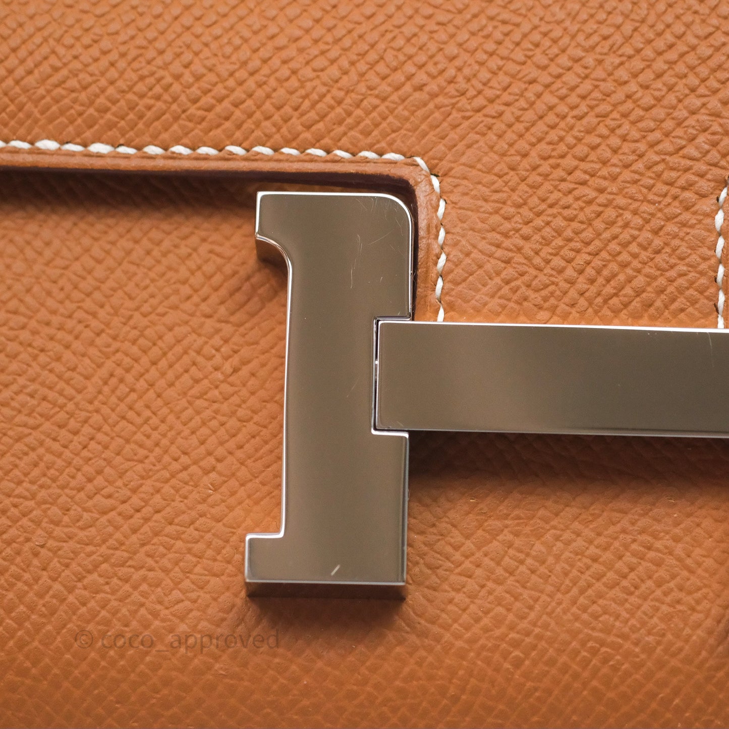 Hermès Constance Elan Gold 37 Epsom Palladium Hardware