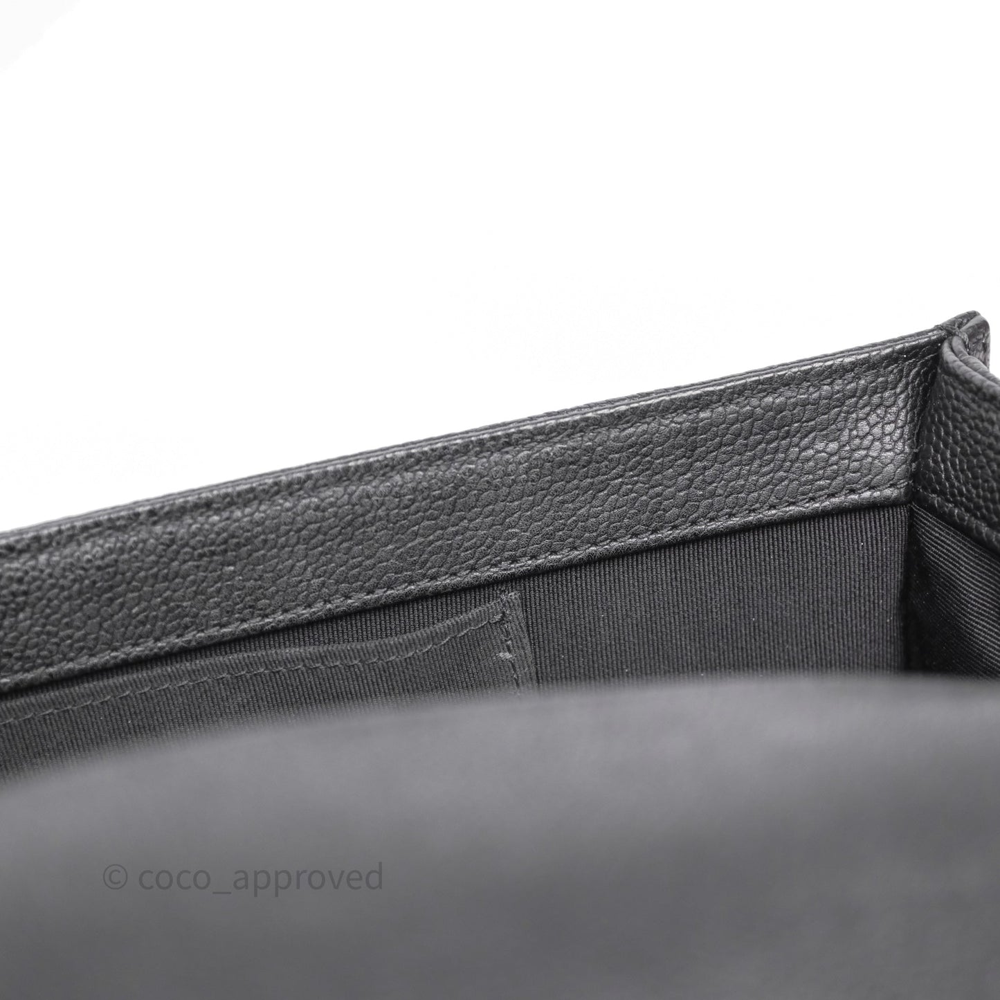 Chanel Quilted New Medium Boy Black Caviar Ruthenium Hardware