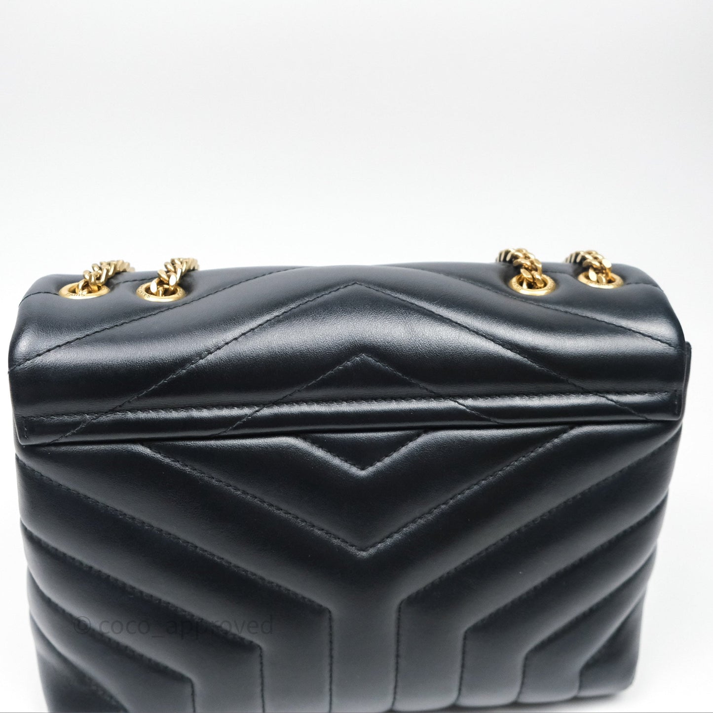 Saint Laurent Loulou Small Flap Bag Black Gold Hardware
