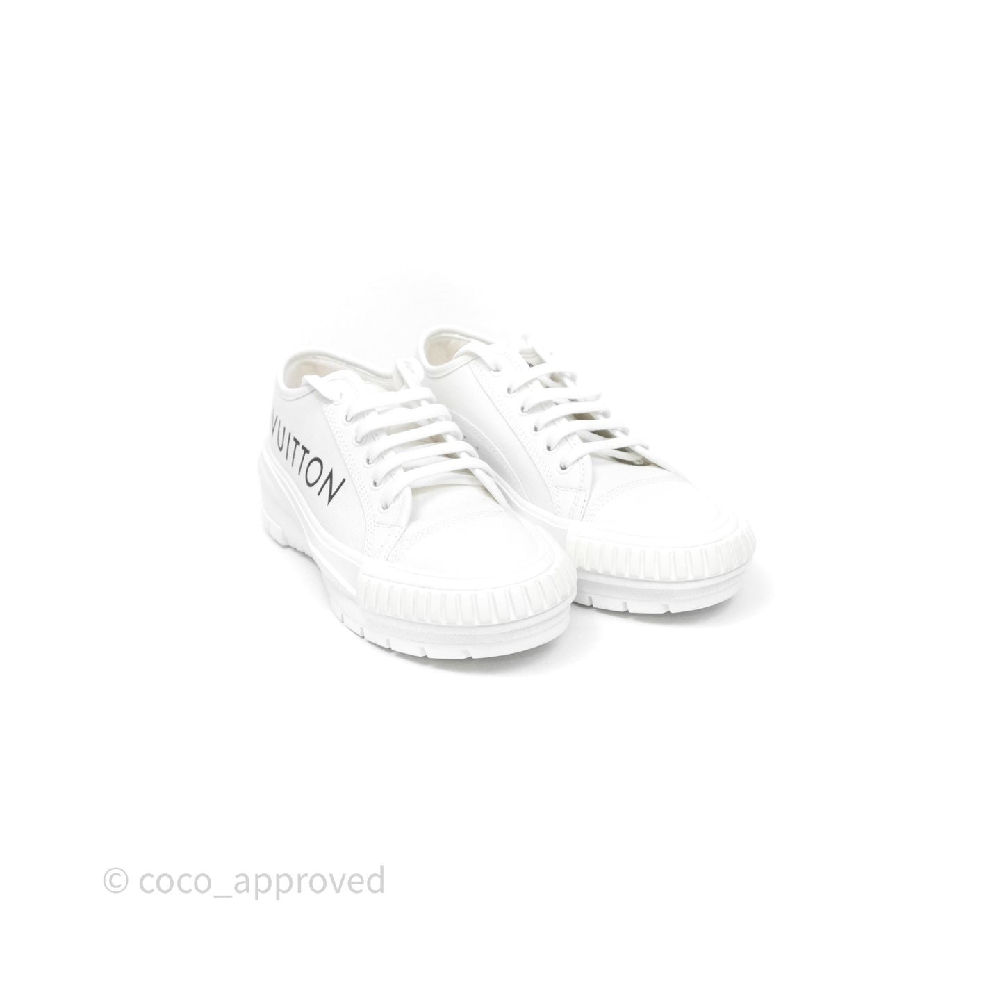 Louis Vuitton Logo Blanc Sneakers Size 38
