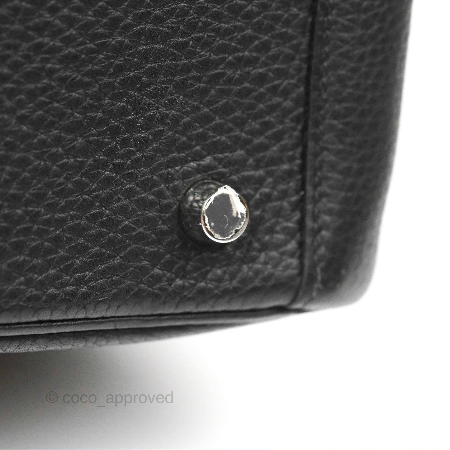 Hermès Lindy 26 Black Clemence Silver Hardware
