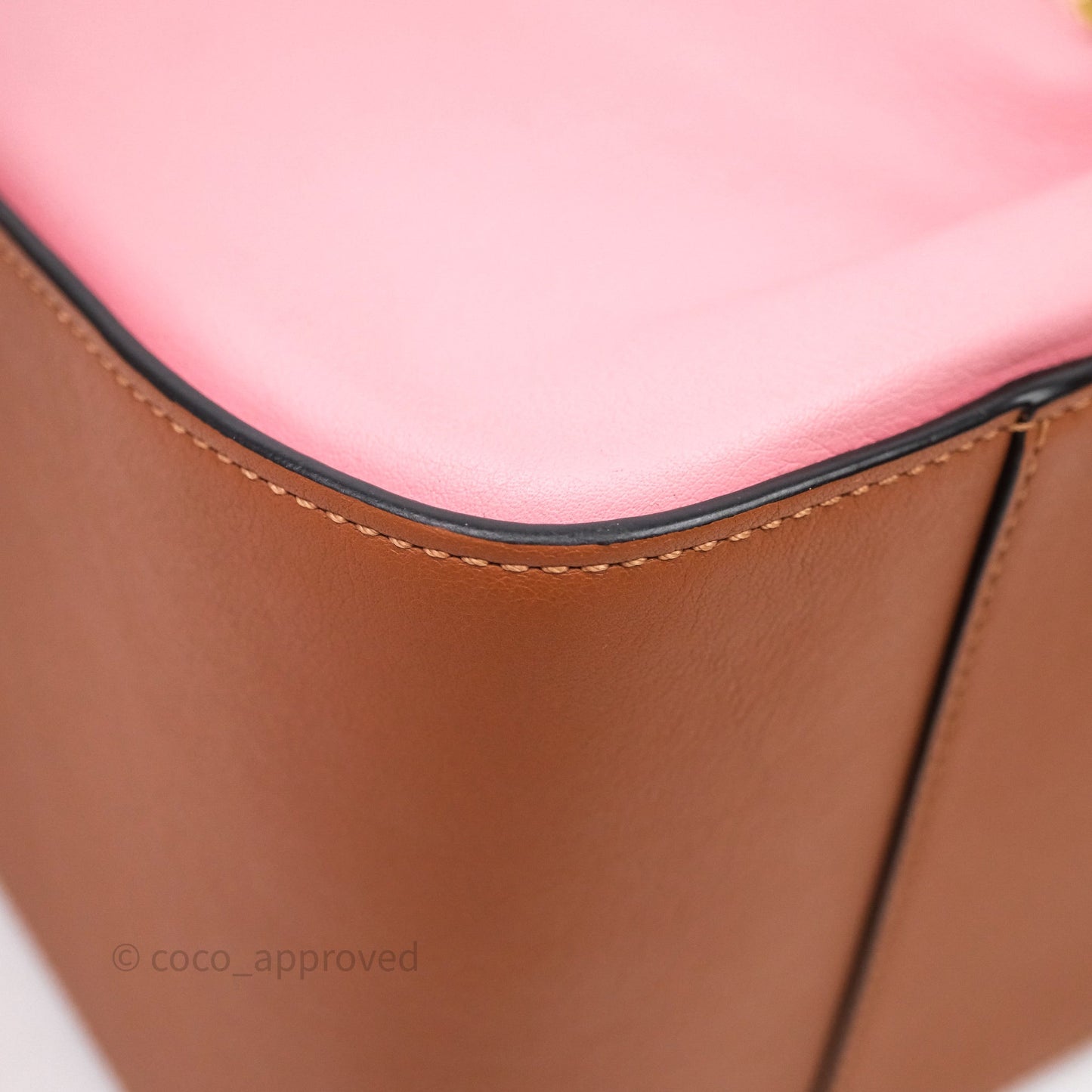 Loewe Small Hammock Shoulder Bag Pink Tan