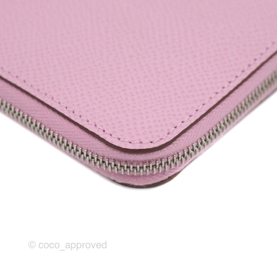 Hermès Silk In Compact Wallet Pink Epsom