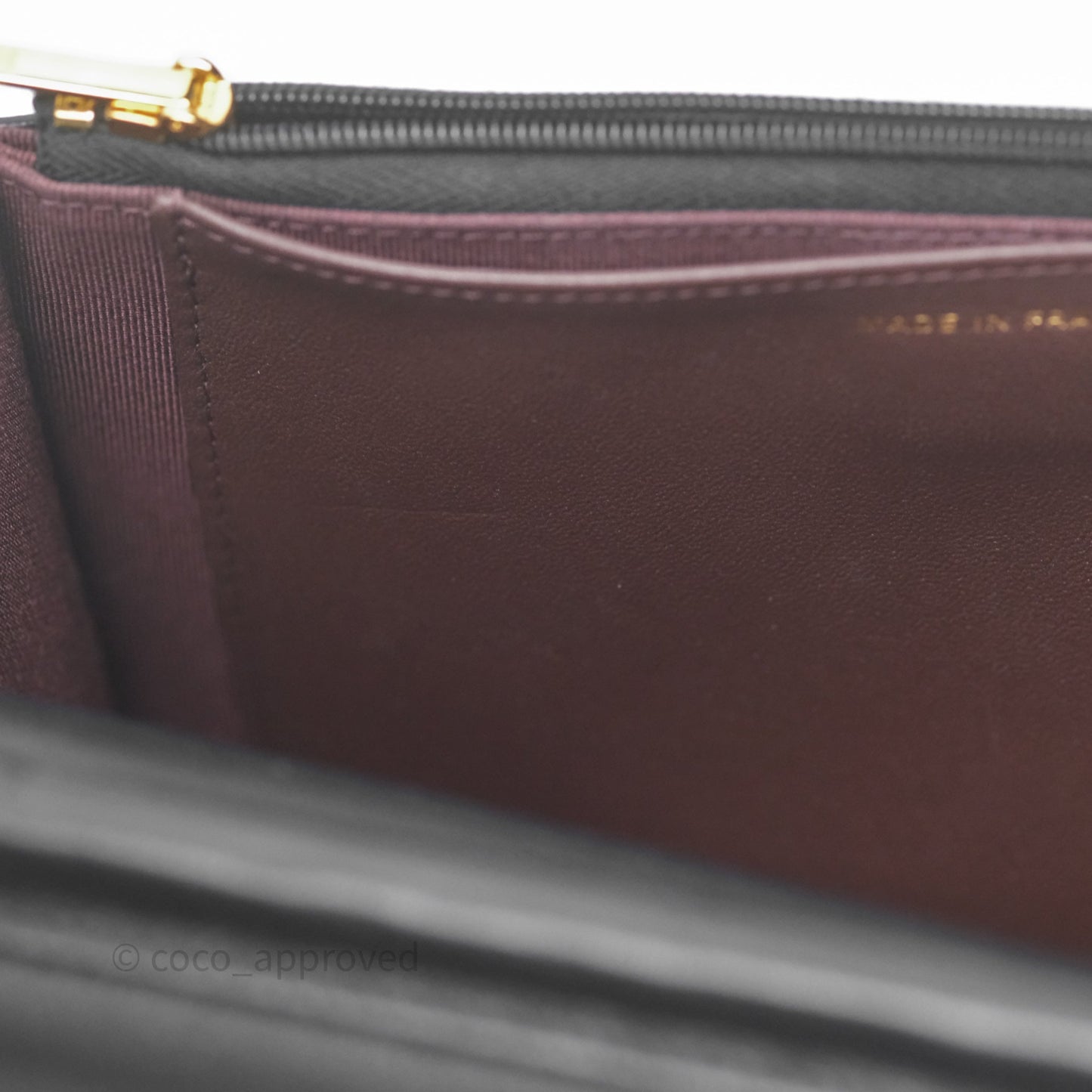 Chanel Mini Square Black Chevron Lambskin Gold Hardware