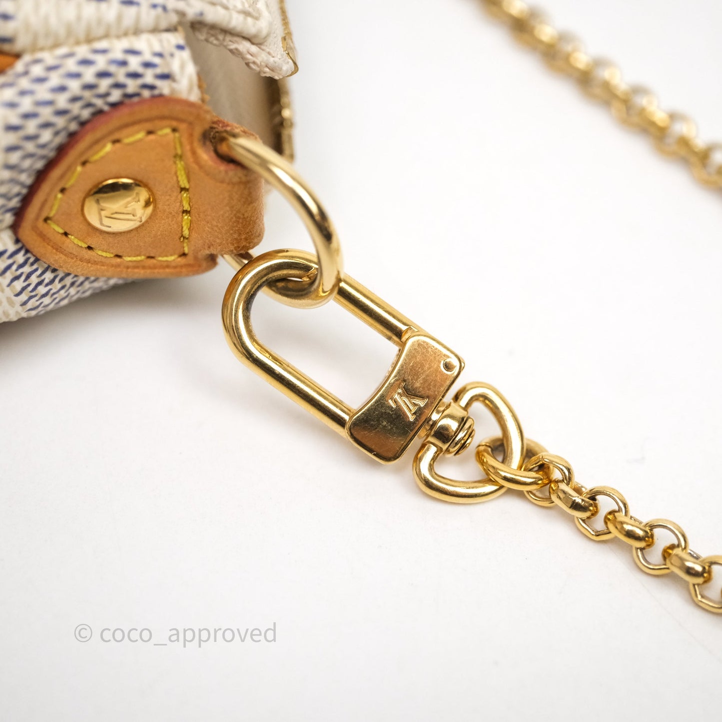 Louis Vuitton Eva Damier Azur Canvas Shoulder Bag