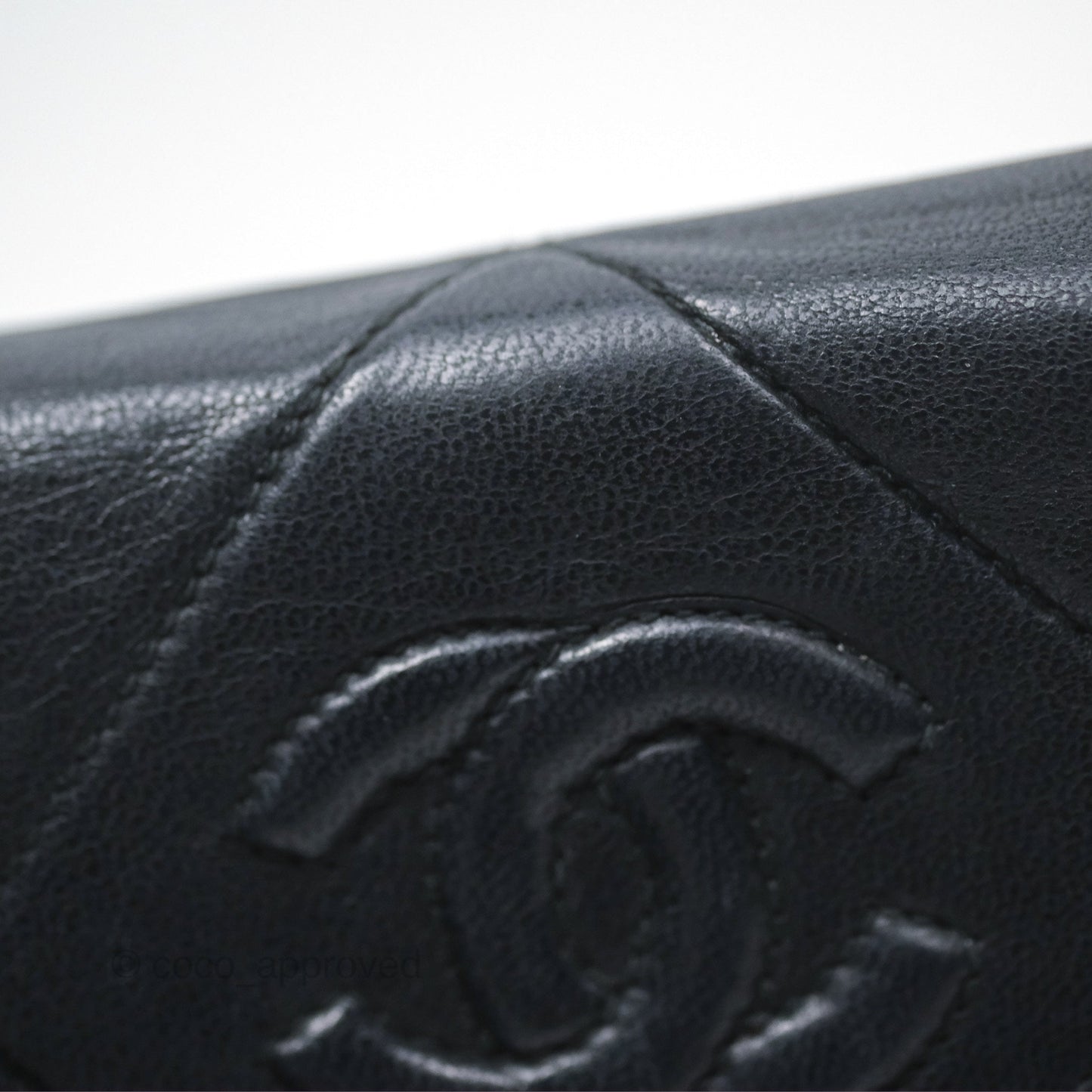 Chanel Vintage Mini Clutch with Chain Black Lambskin Gold Hardware