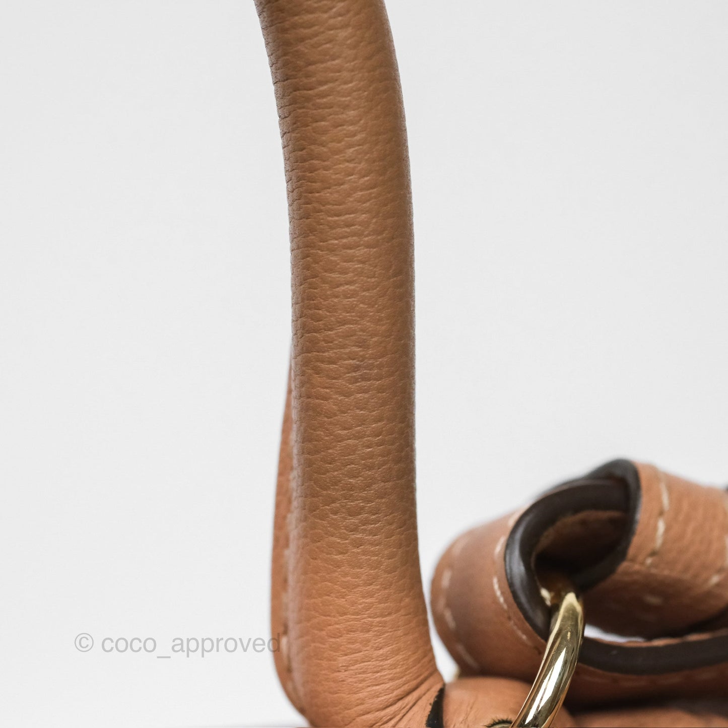 Delvaux Mini Brillant Bag Nude Grained Calfskin Gold Hardware