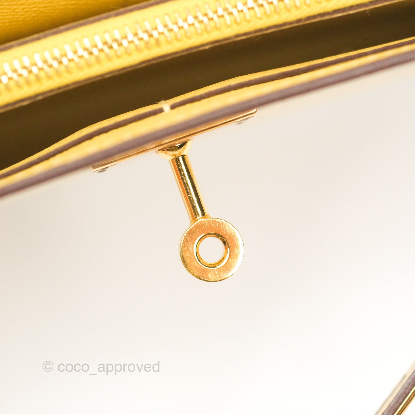Hermès Kelly To Go Wallet Epsom Nata I2/ Jaune Poussin Gold Hardware