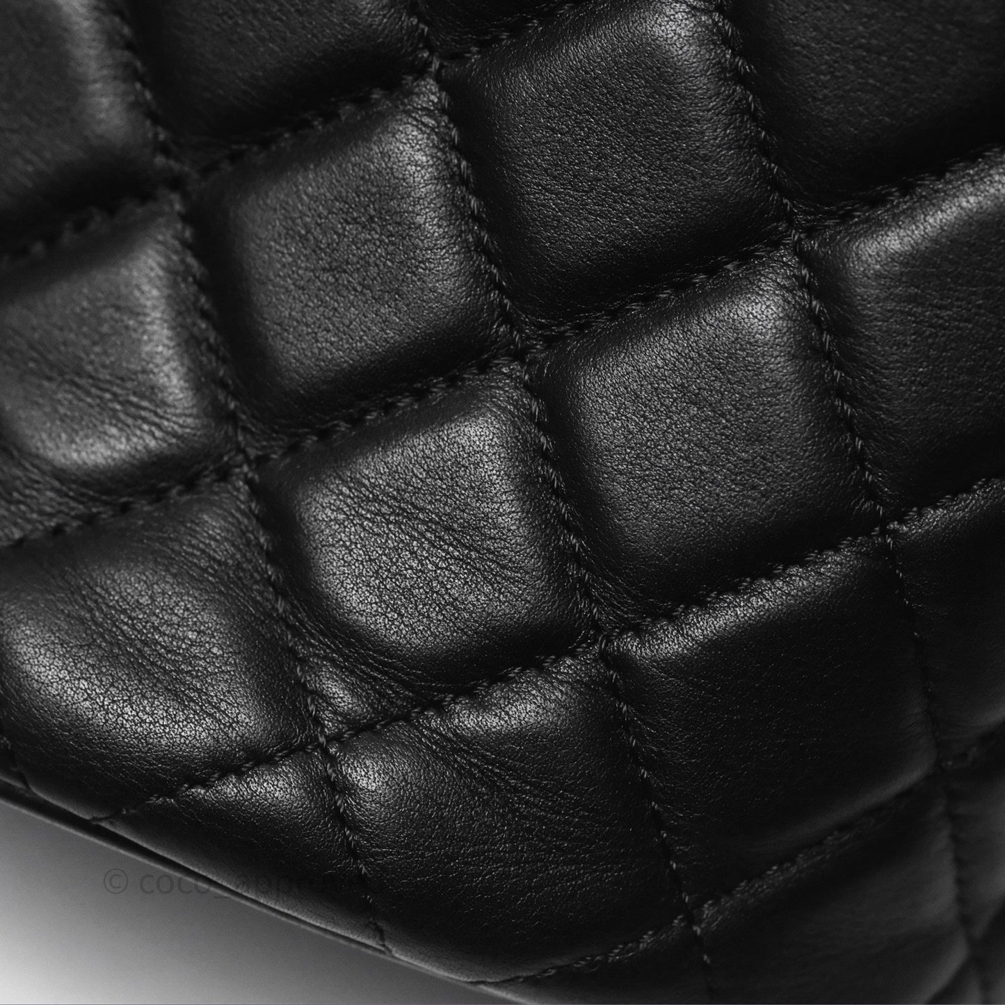 Chanel Quilted Boy Bucket Bag Black Lambskin Aged Gold Hardware