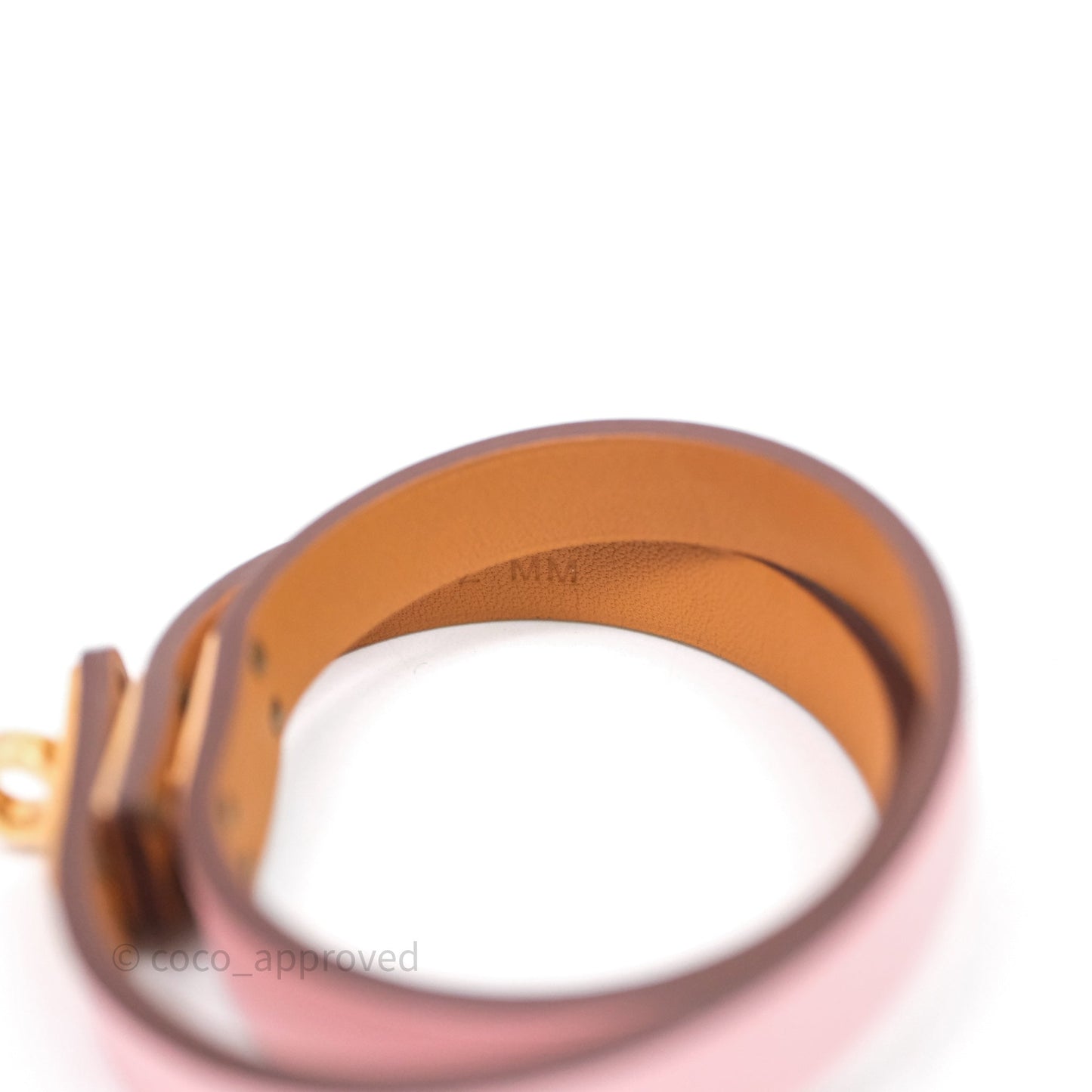 Hermès Kelly Double Tour Bracelet Rose Swift Rose Gold Hardware