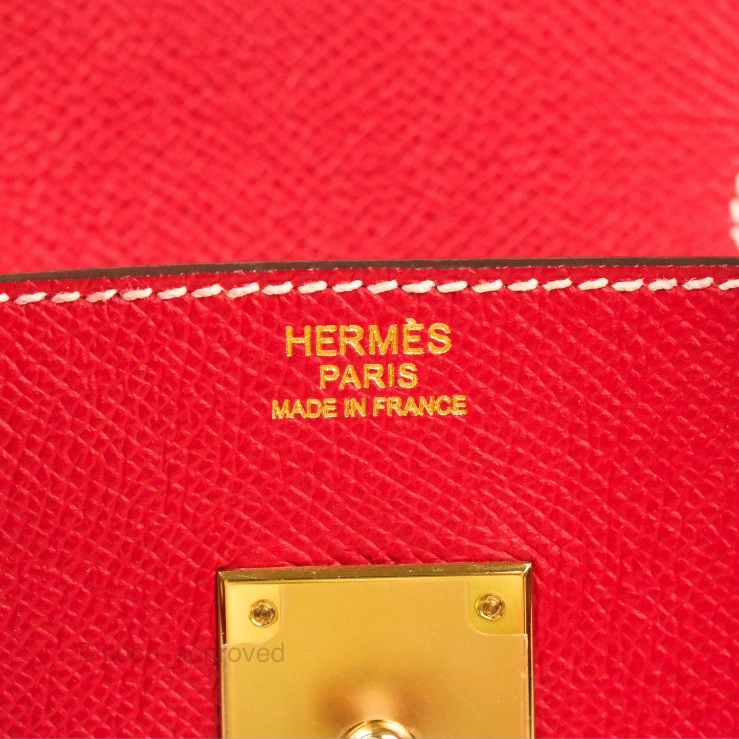Hermès Candy Birkin 30 Rouge Casque/Blue Thalassa Epsom Permabrass Hardware