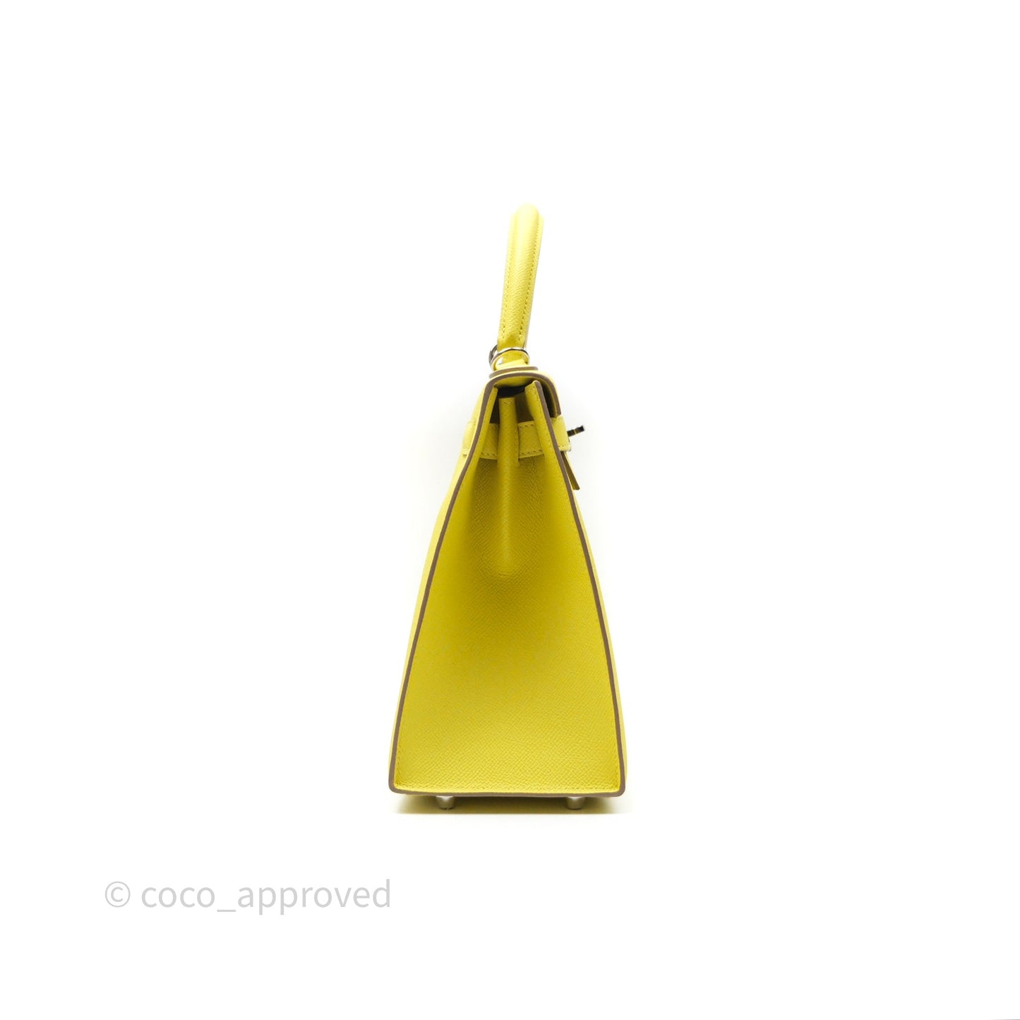 Hermès Kelly 28 Lime 9R Epsom Palladium Hardware