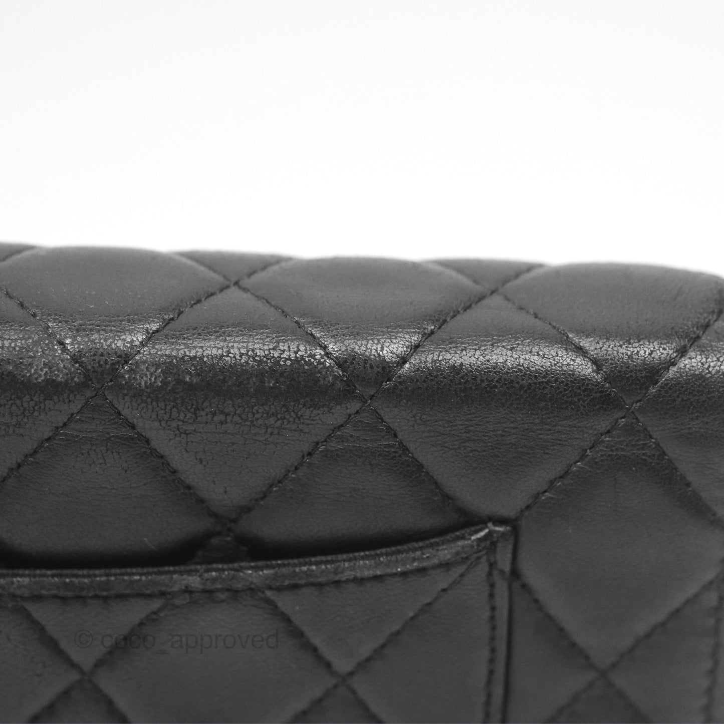 Chanel Quilted Wallet on Chain WOC Black Lambskin Palladium Hardware