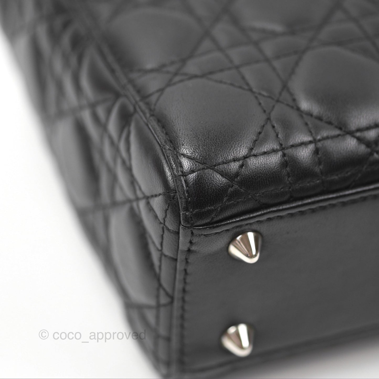 Christian Dior My ABCDior Lady Dior Bag Cannage Lambskin Black Gold Hardware