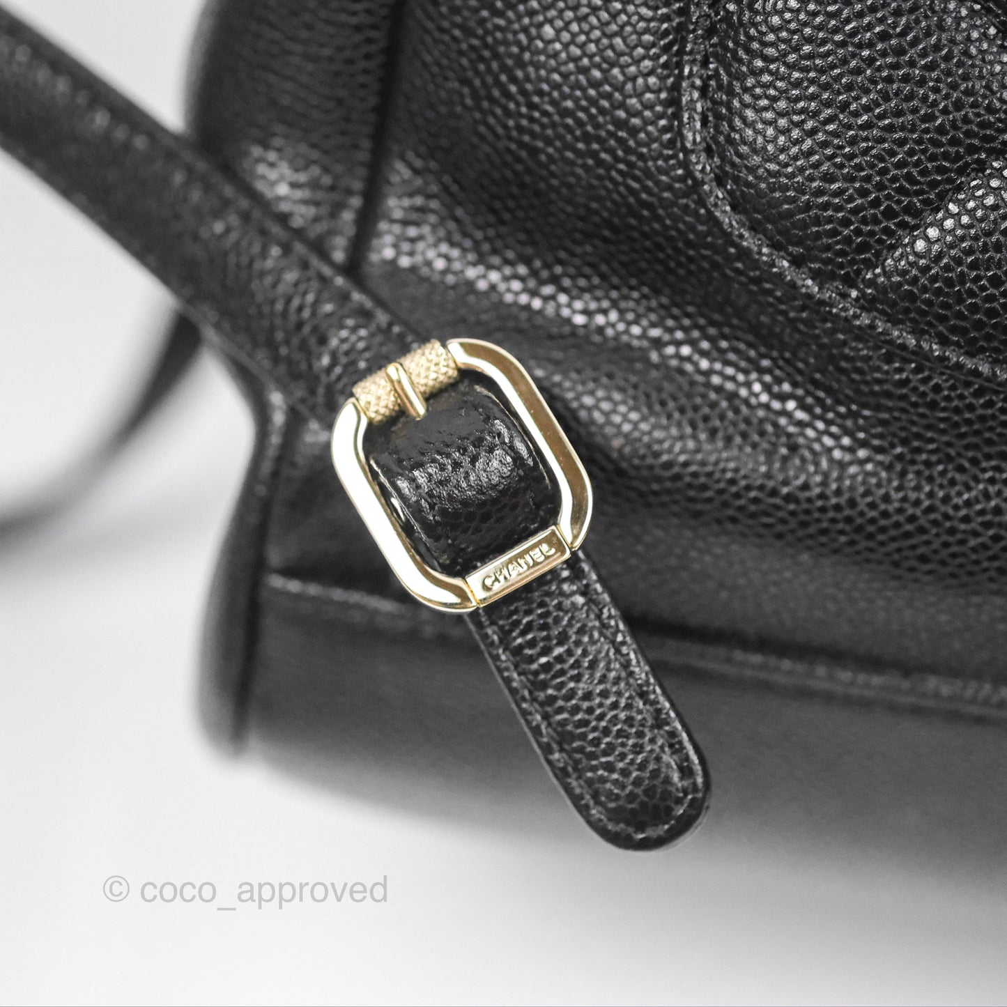 Chanel Quilted Business Affinity Backpack Black Caviar Gold Hardware