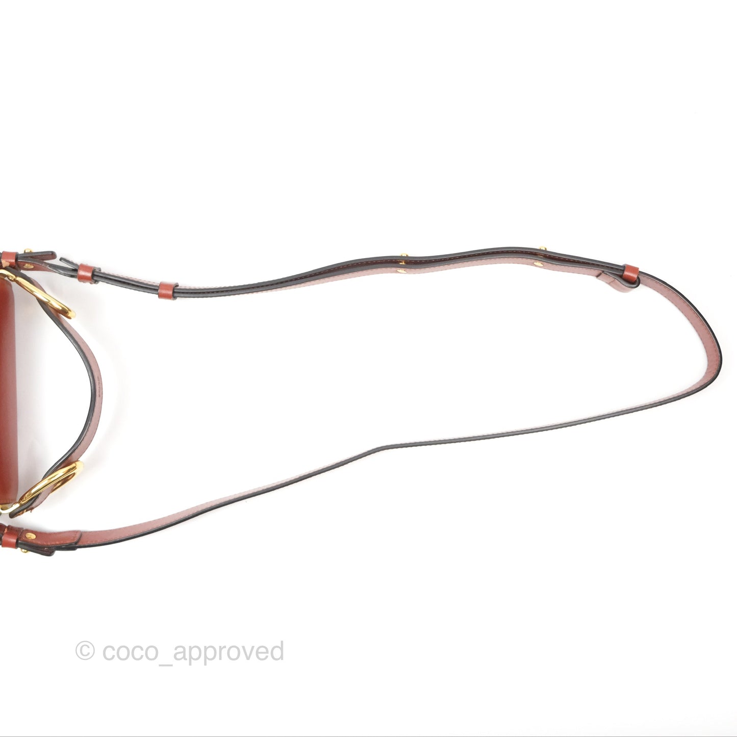 Chloé Mini C Bag Sepia Brown Shiny/Suede Calfskin