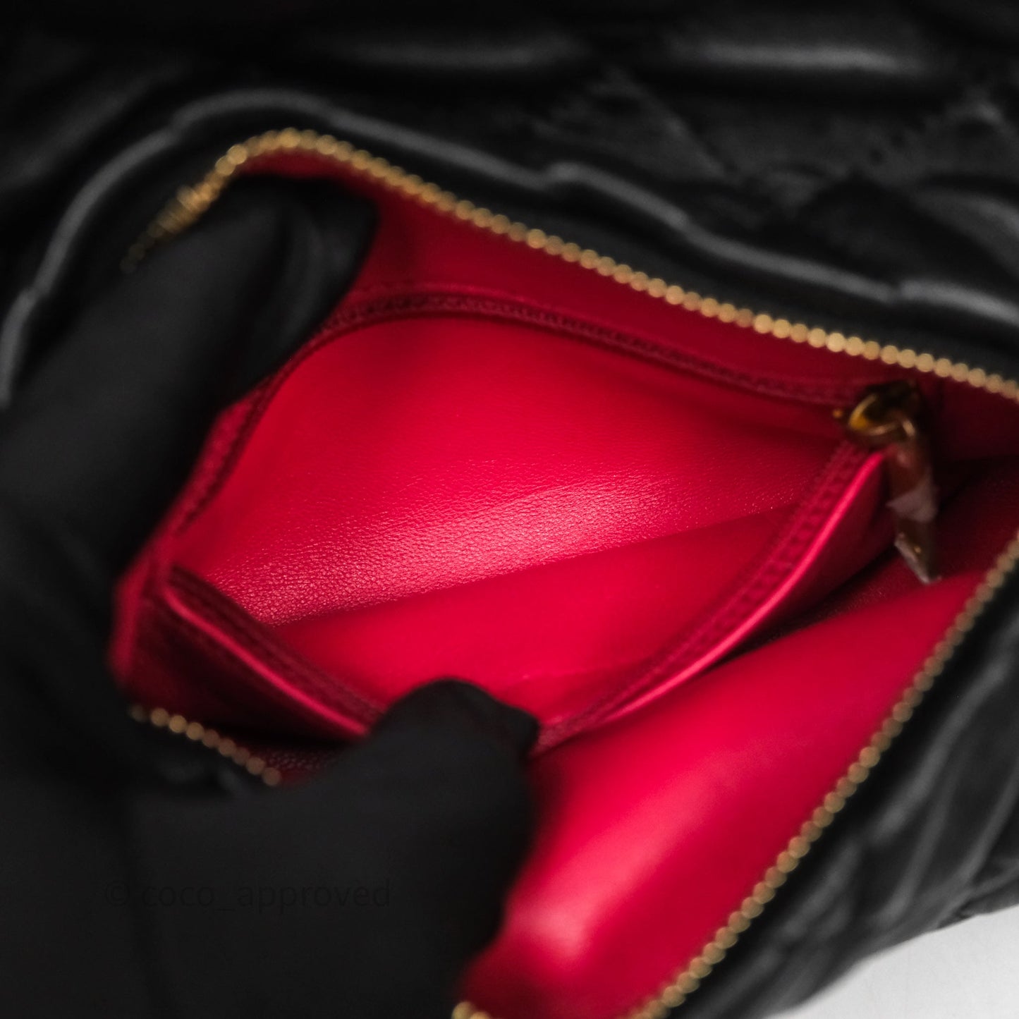 Chanel Small Hobo Bag Crumpled Black Lambskin Aged Gold Hardware