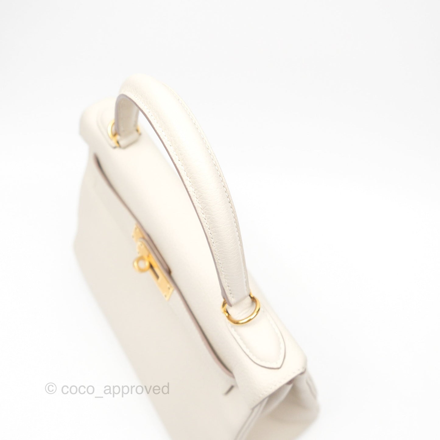 Hermès Kelly 28 Retourn Craie 10 Togo Gold Hardware