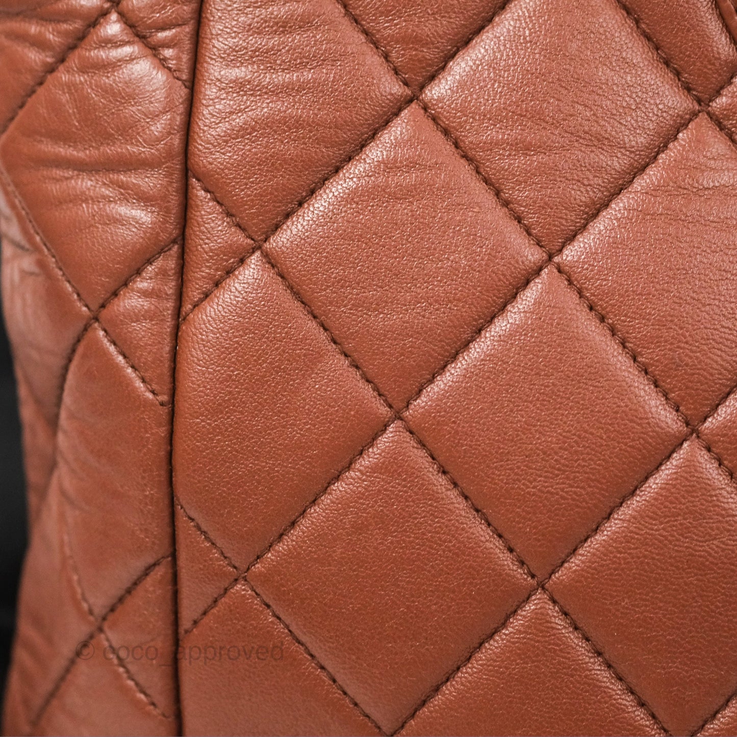 Chanel Vintage CC Duma Backpack Brown Lambskin 24K Gold Hardware