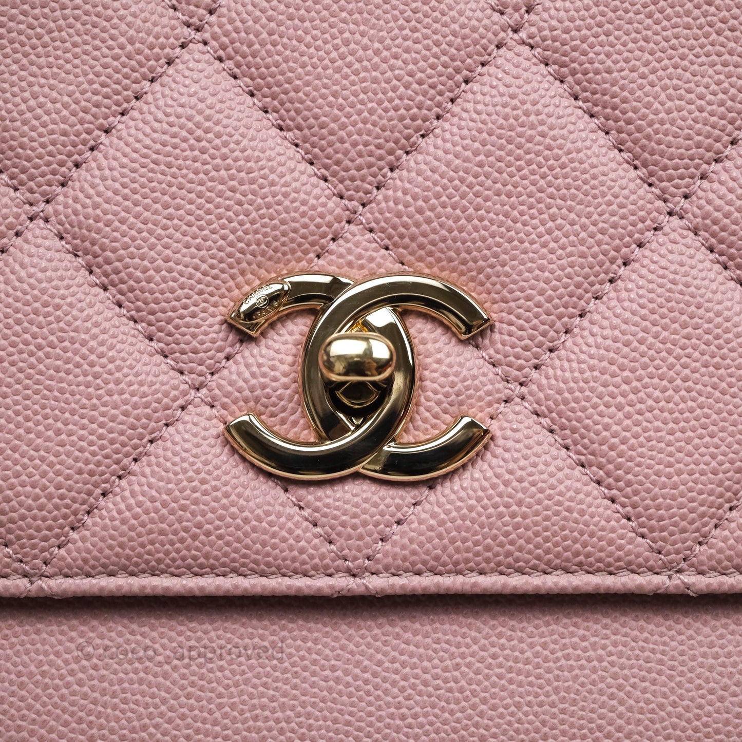 Chanel Quilted Medium Business Affinity Flap Pink Caviar Gold Hardware