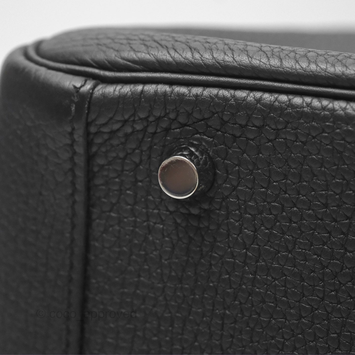 Hermès Lindy 30 Black Clemence Palladium Hardware