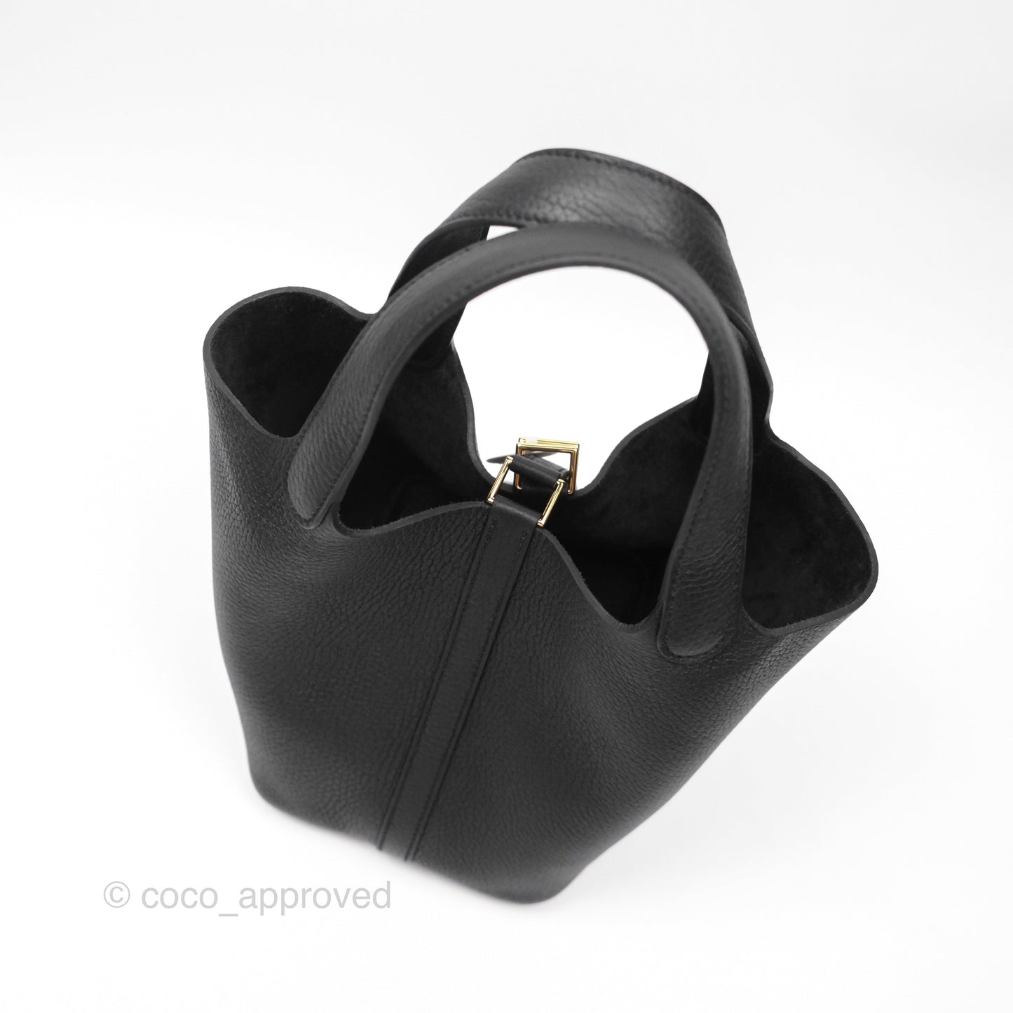 Hermès Picotin Lock 18 Noir 89 Taurillon Clemence Gold Hardware