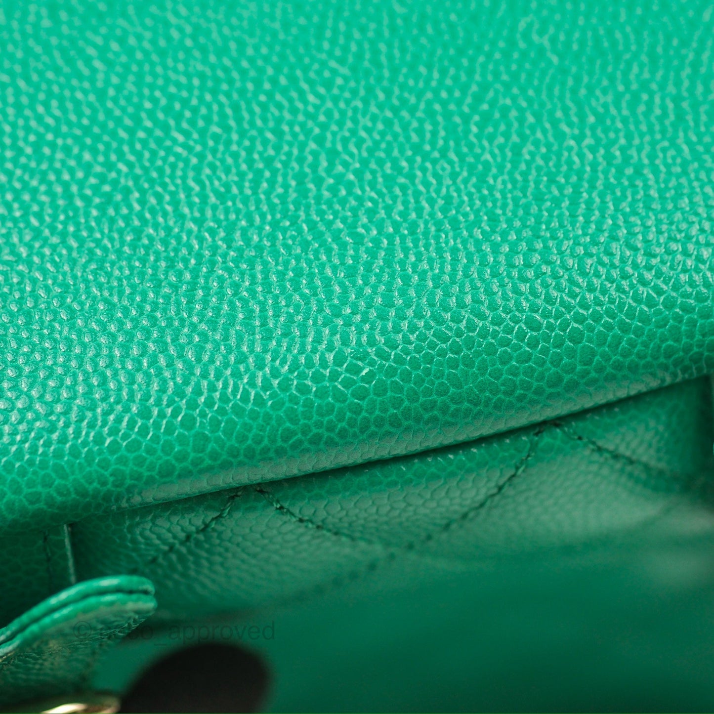 Chanel Duma Backpack Small Green Caviar Gold Hardware 23P