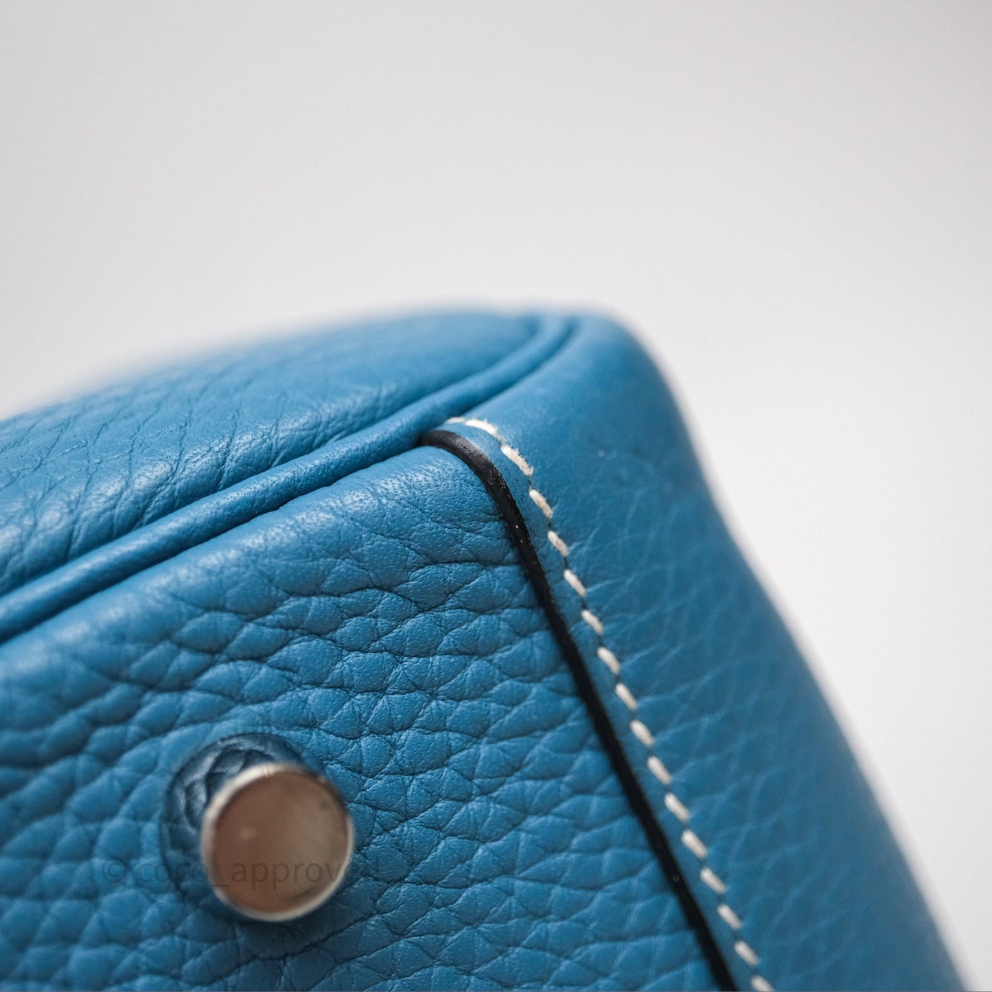 Hermès Lindy 30 Bleu Jean 75 Clemence Palladium Hardware