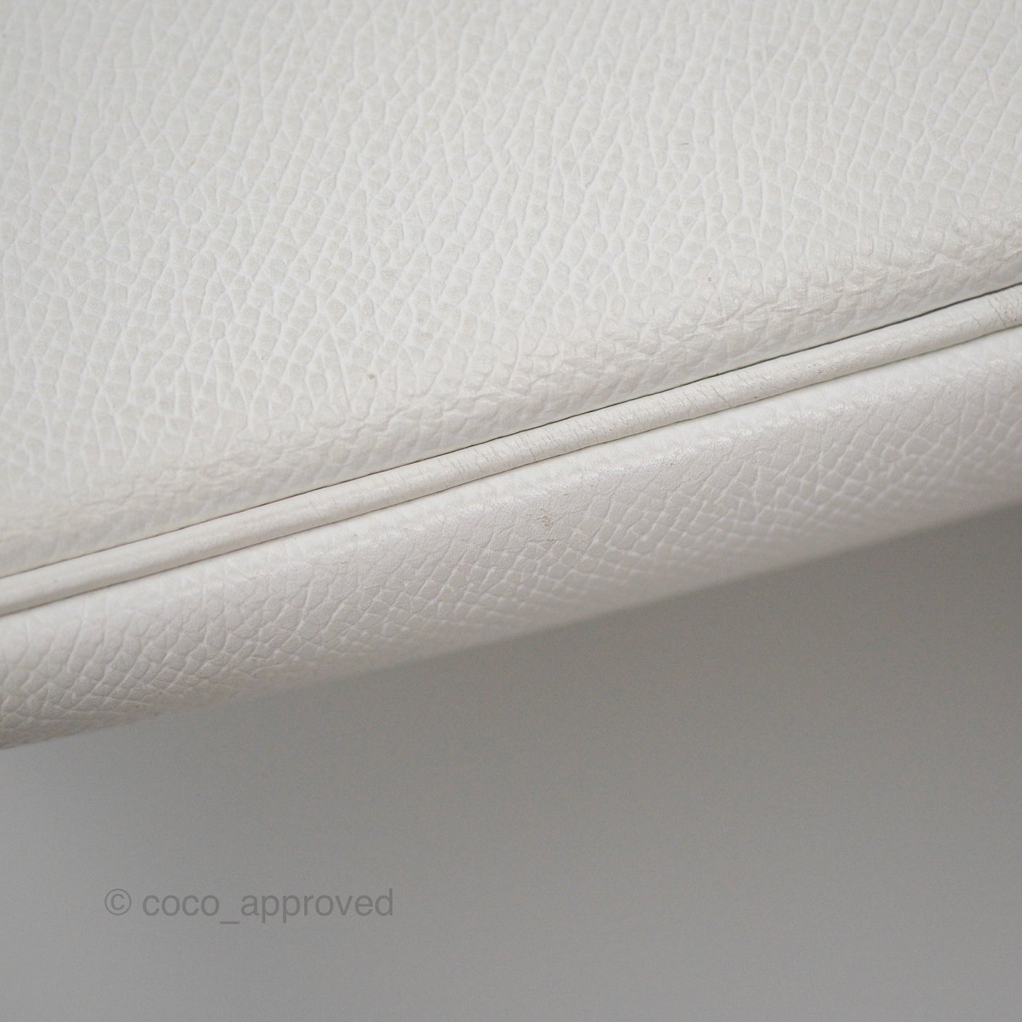 Hermès Birkin 30 Retourne White Epsom Palladium Hardware