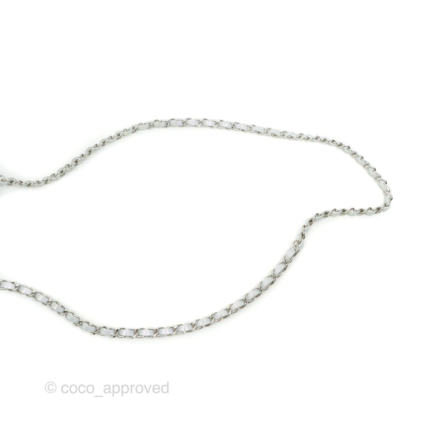 Chanel Mini Square Quilted Iridescent Icy Blue Silver Hardware
