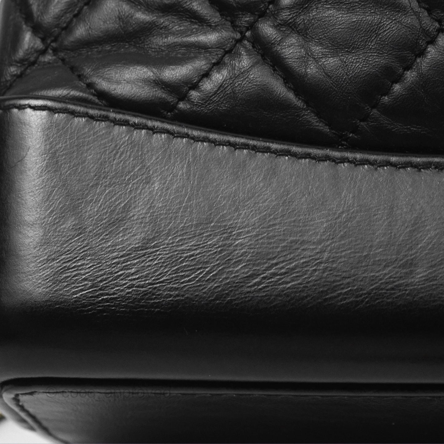 Chanel Medium Gabrielle Backpack Black Aged Calfskin