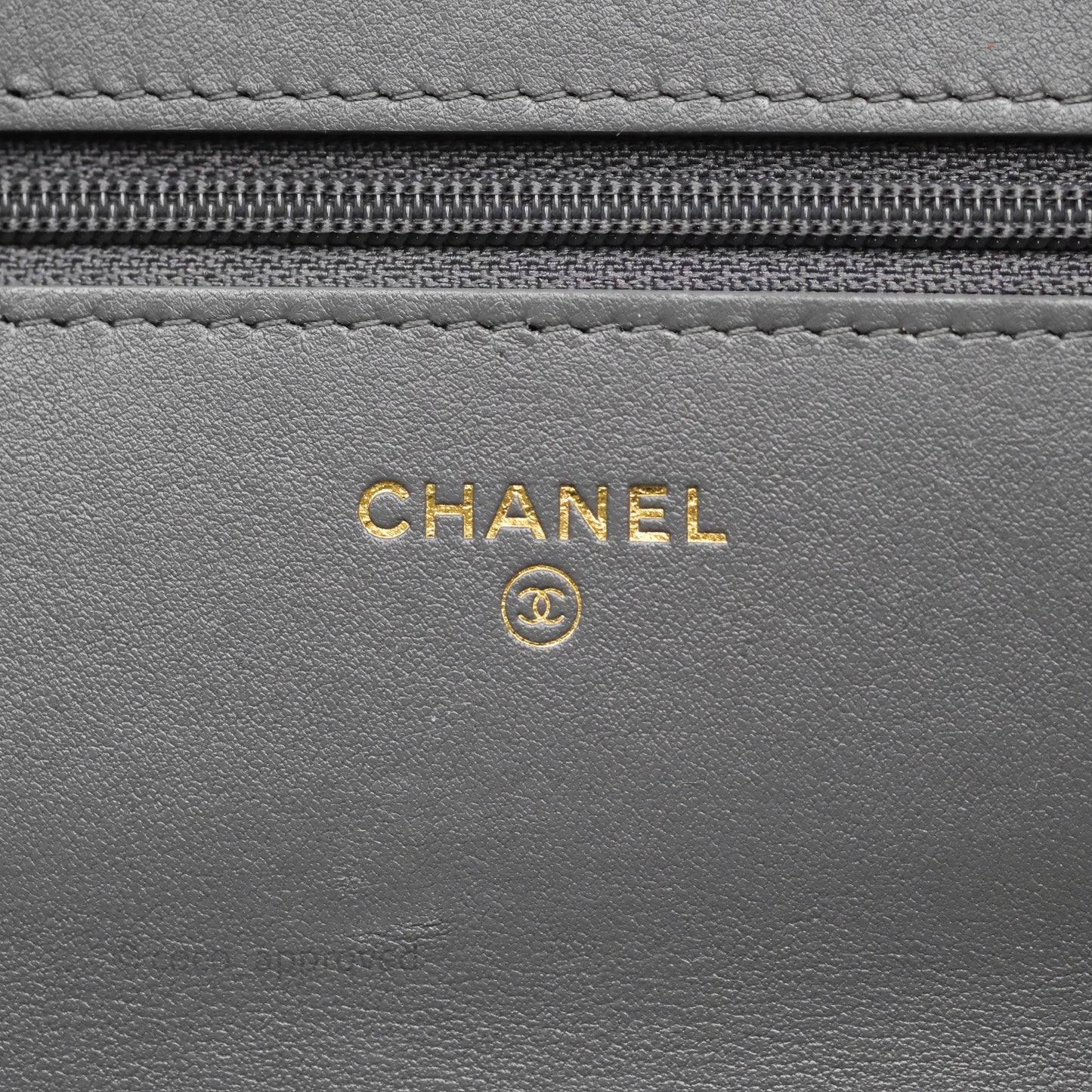 Chanel 19 Wallet on Chain WOC Grey Lambskin Mixed Hardware