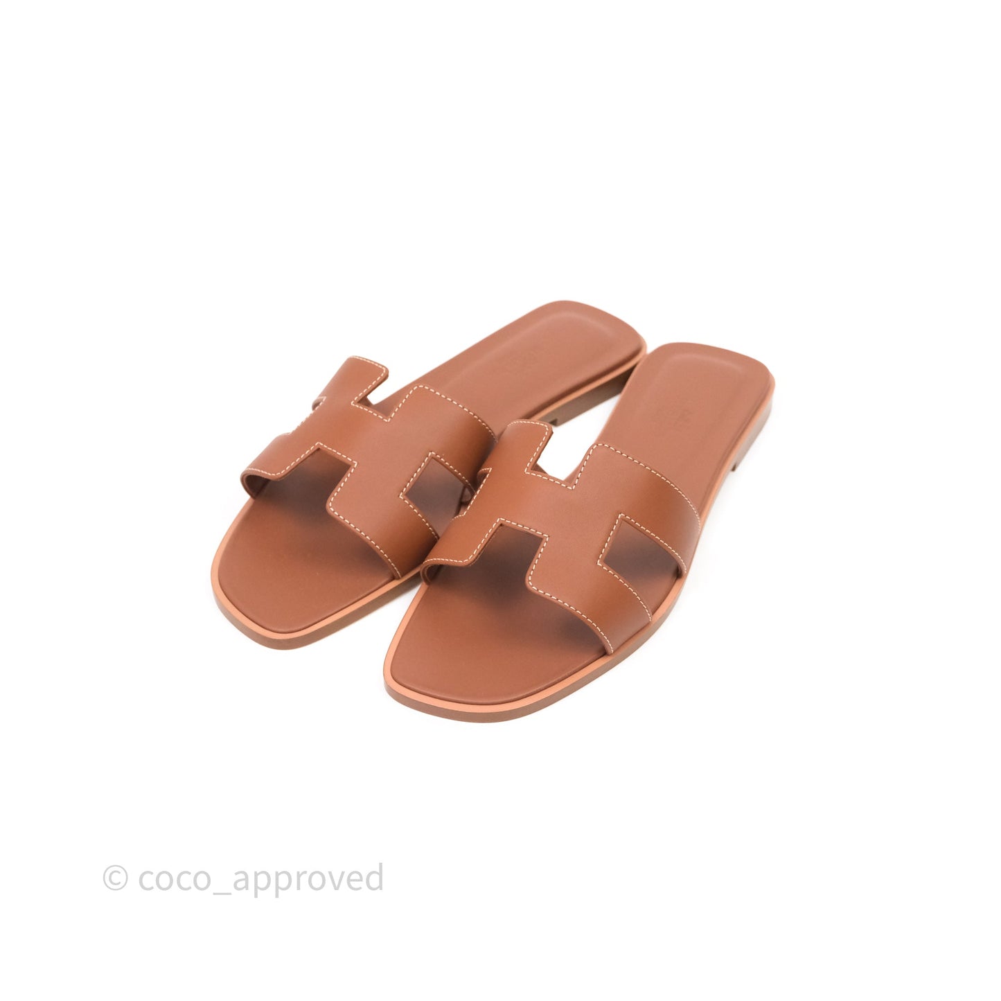 Hermès Oran Sandals Gold Size 37.5