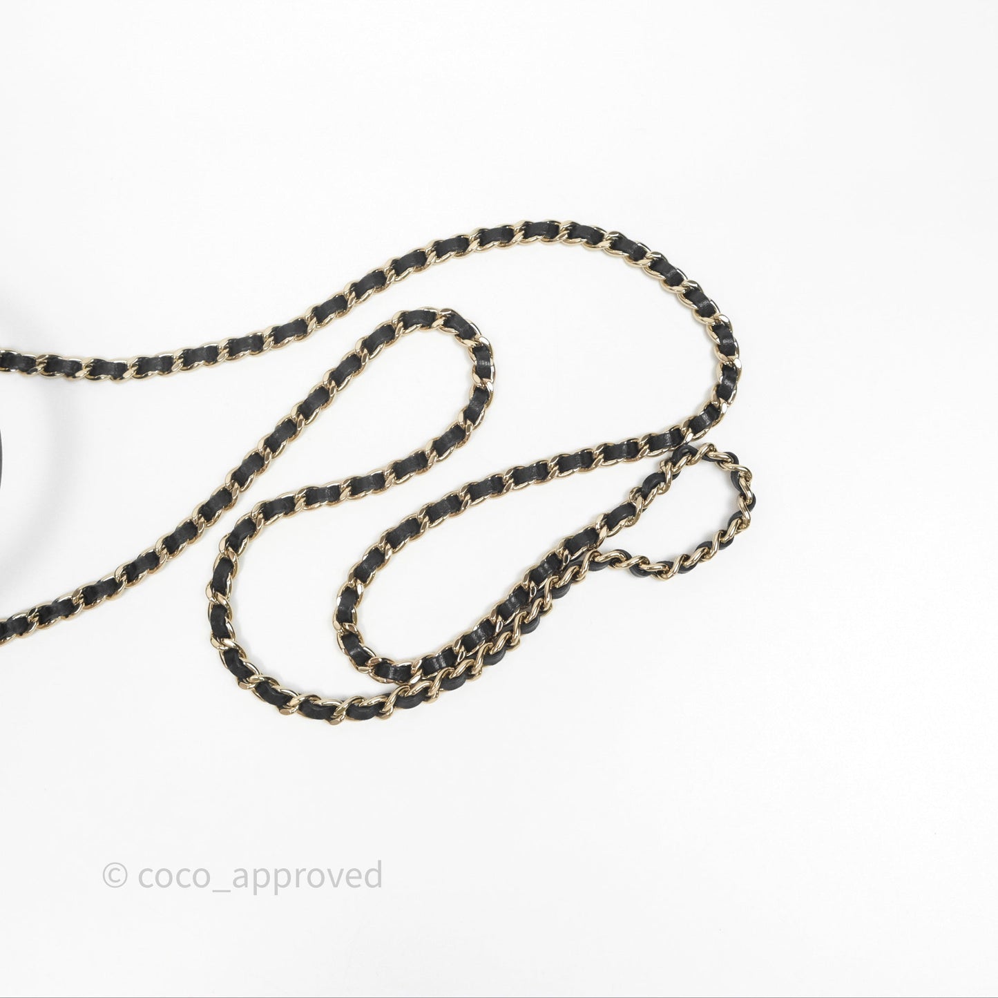 Chanel Classic Vanity Rectangular Top Handle With Chain Black Lambskin Gold Hardware