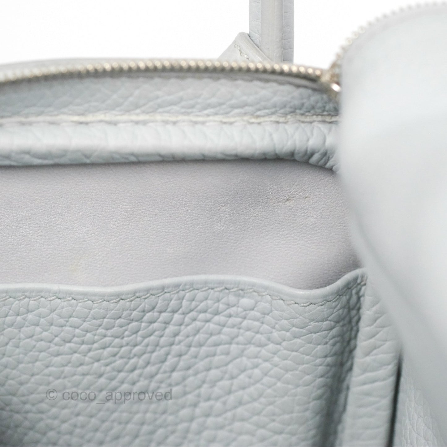 Hermès Lindy 26 Blue Glacier 8U Taurillon Clemence Palladium Hardware