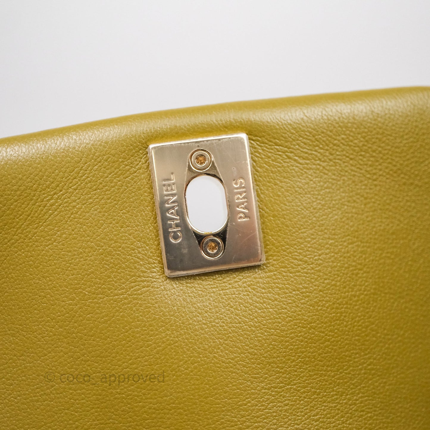 Chanel Mini Duma Backpack Olive Green Calfskin Gold Hardware