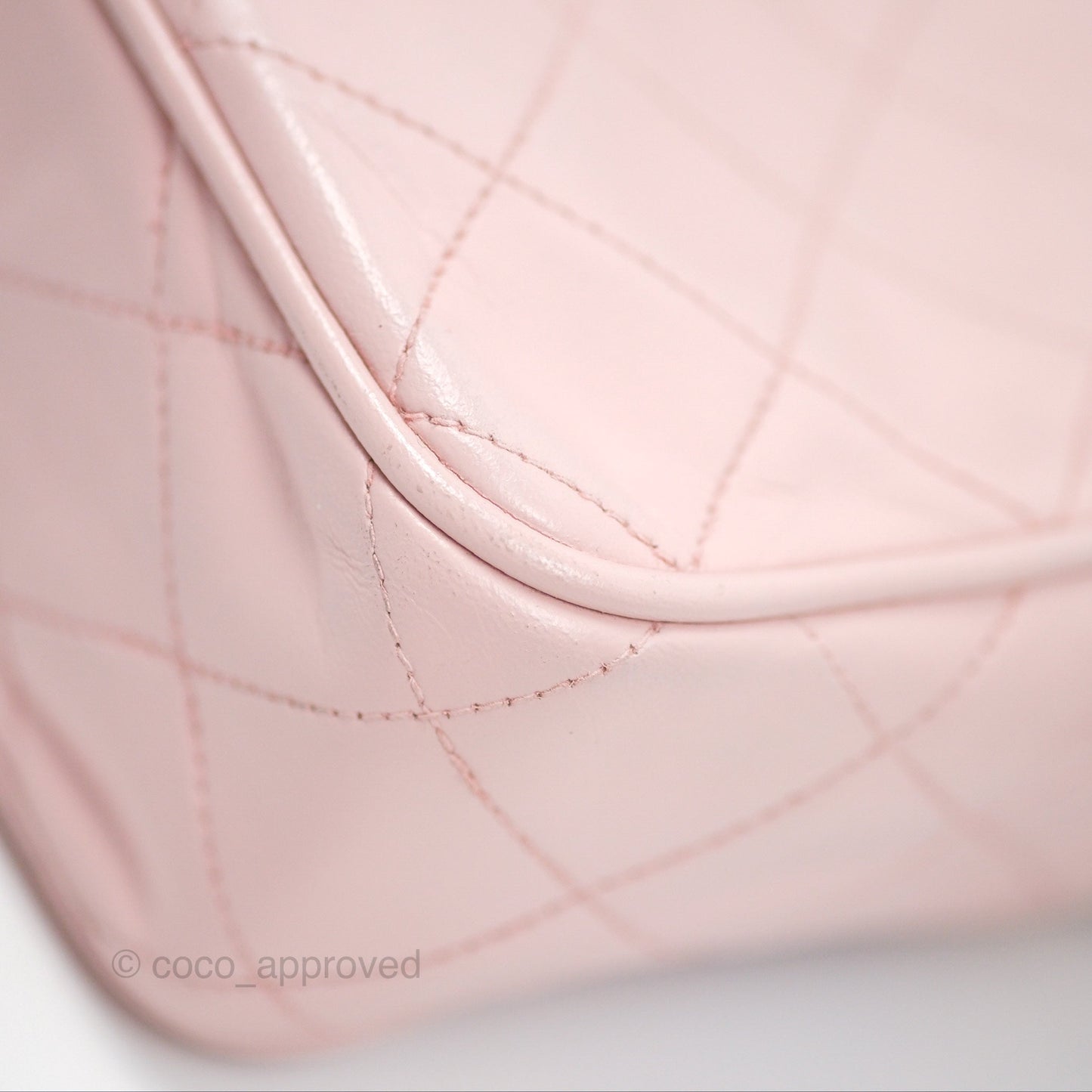Chanel Vintage Camera Bag Pink Lambskin Gold Hardware