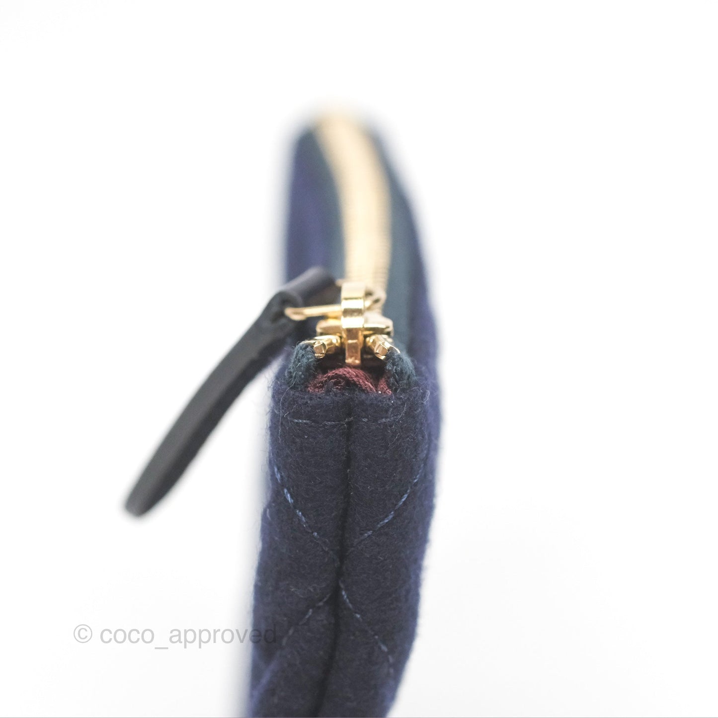 Chanel Coco Cruise Charms Mini O Case Navy Jersey