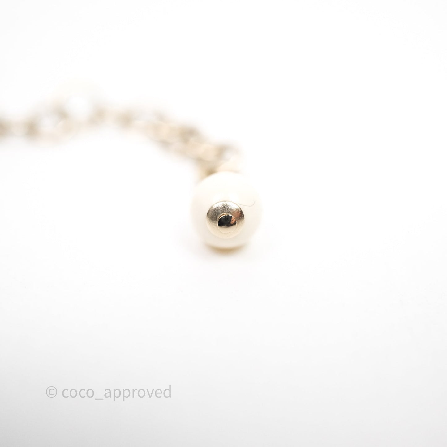 Chanel Crystal CC Necklace Gold Tone 23K