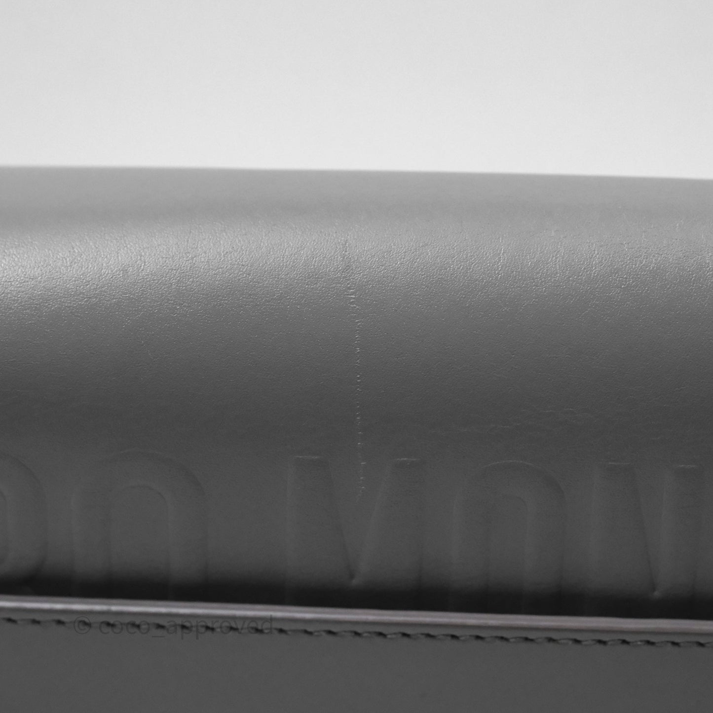Christian Dior Medium Bobby Flap Grey Box Calfskin