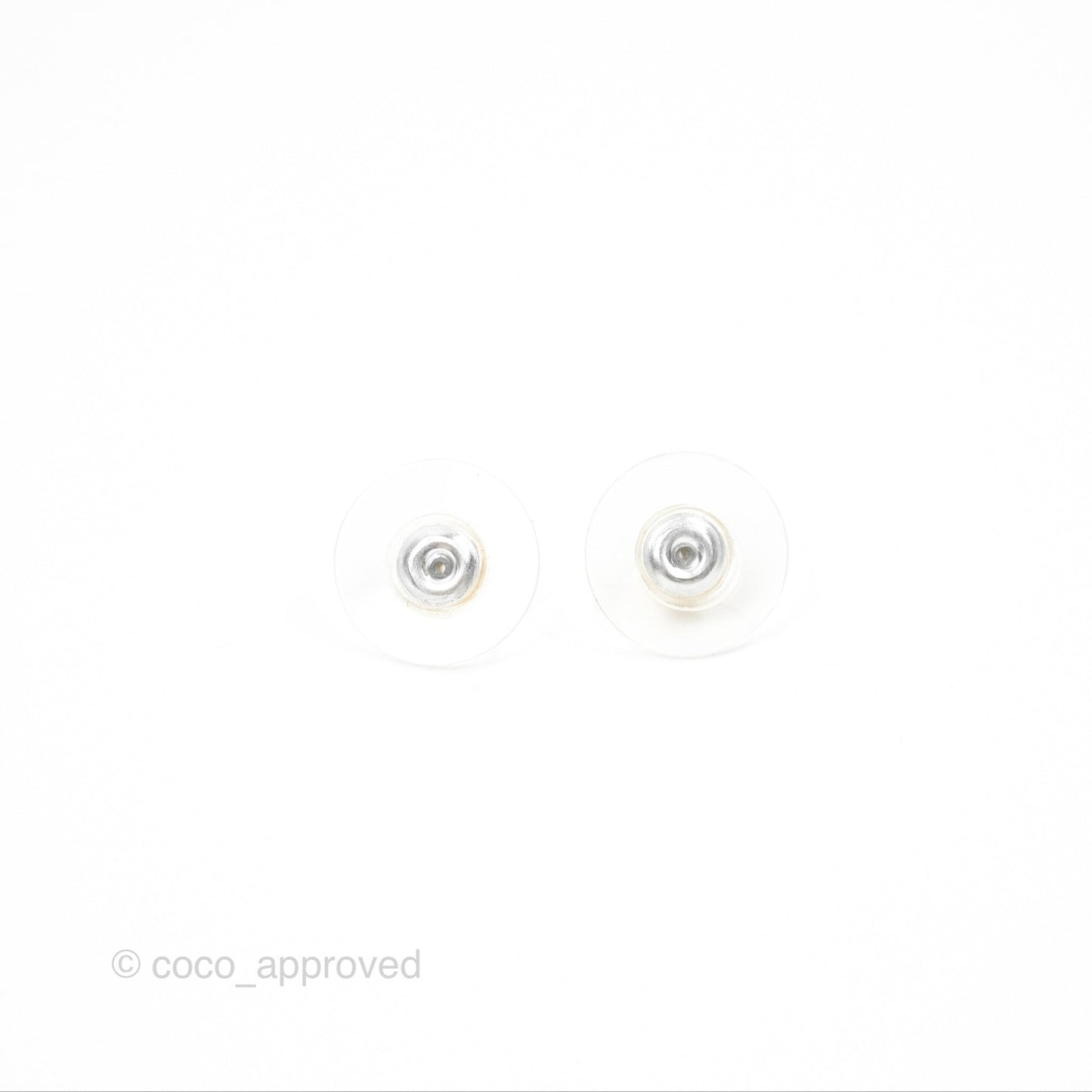 Chanel Crystal Pearl Pink CC Earrings Gold Tone 19S