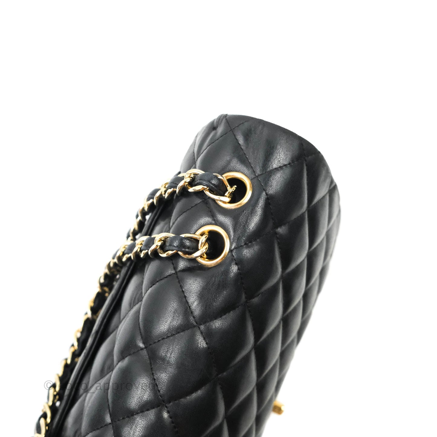 Chanel Jumbo Single Flap Black Lambskin Gold Hardware⁣⁣
