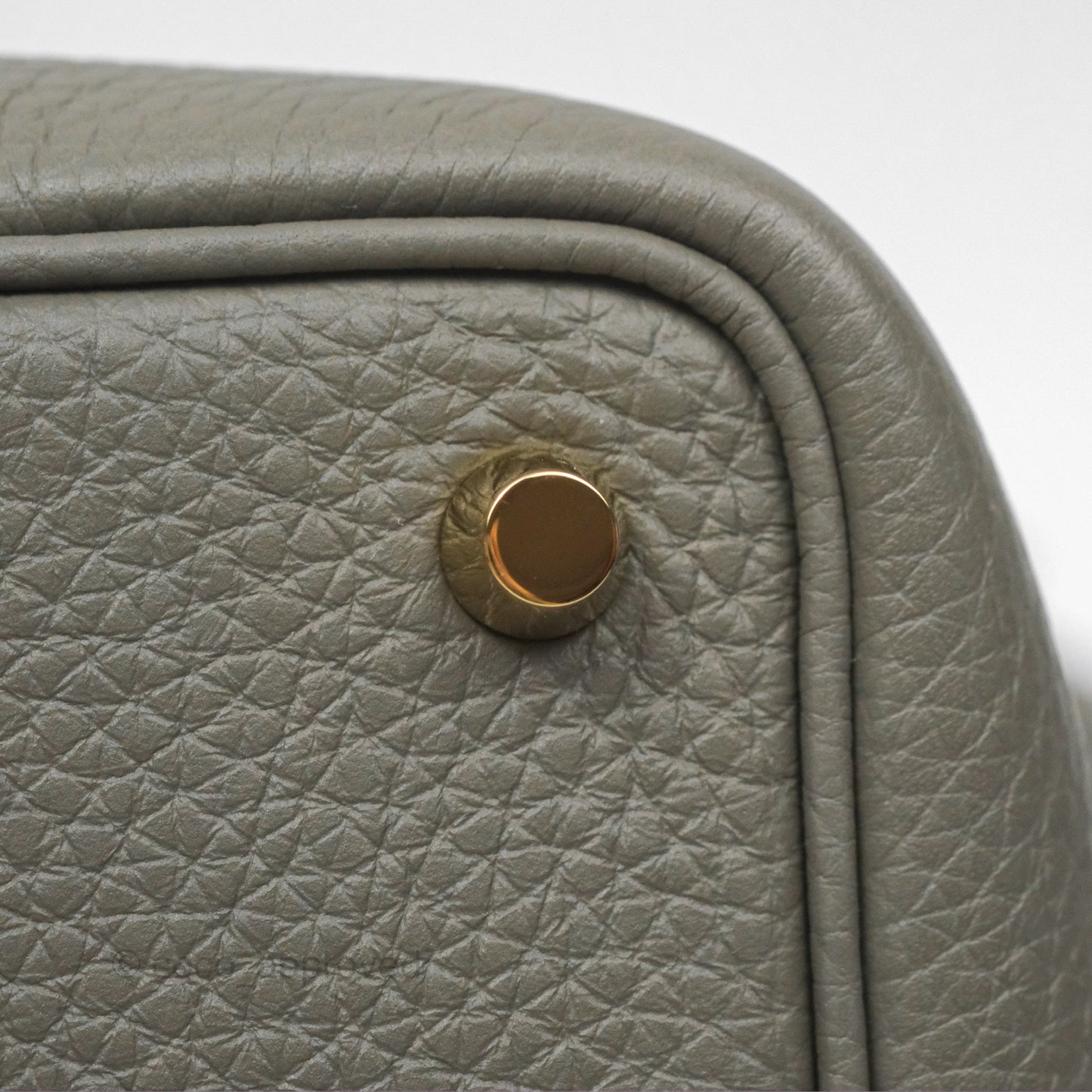 Hermès Picotin Lock 18 Gris Meyer 0L Clemence Gold Hardware