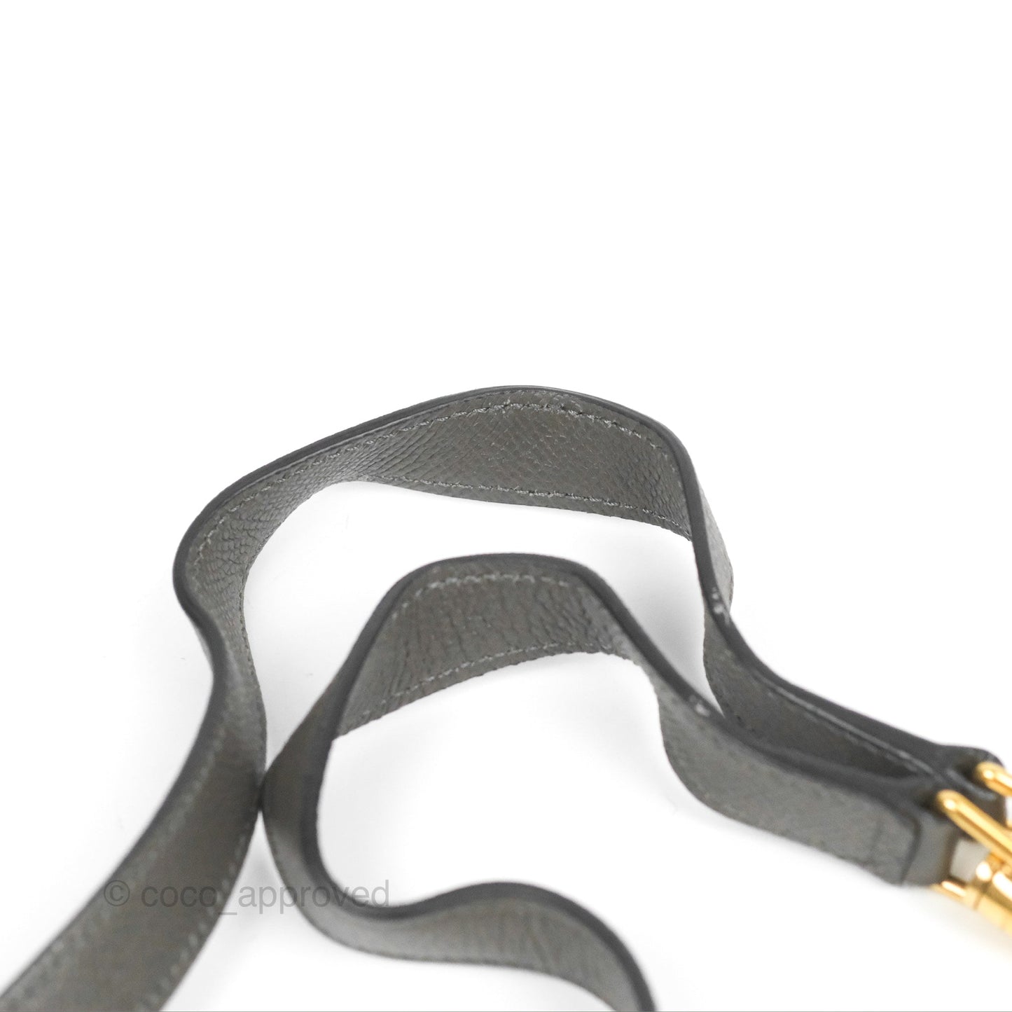 Celine Micro Belt Bag Grey Grained Calfskin Gold Hardware