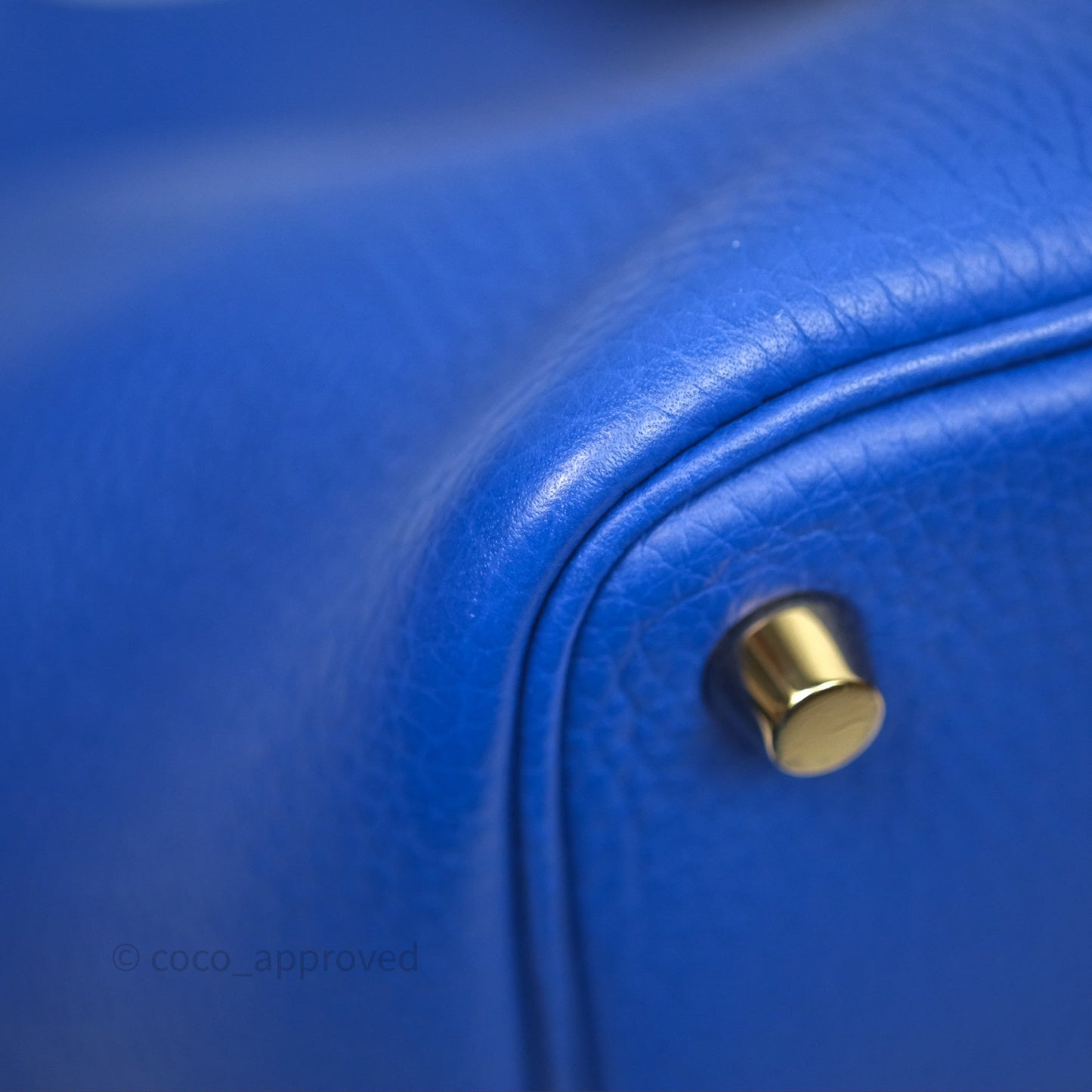 Hermès Picotin 18 Bleu Électrique 7T Clemence Gold Hardware