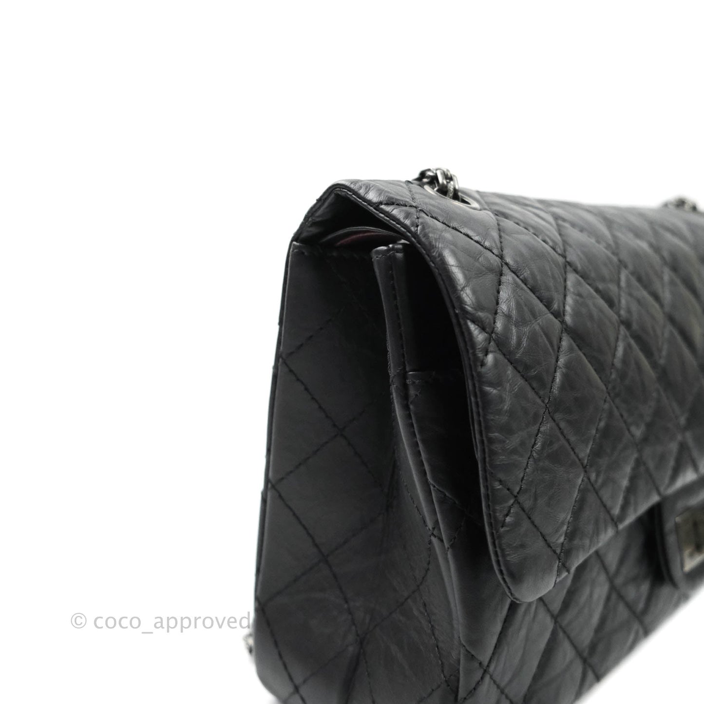 Chanel Reissue Quilted Aged Calfskin Black Aged Ruthenium Hardware 227