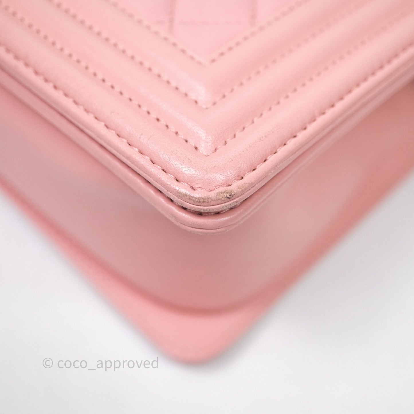 Chanel Quilted Medium Boy Pink Lambskin Ruthenium Hardware